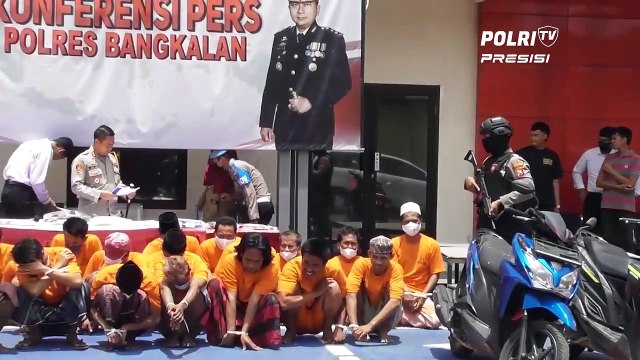 Periode Oktober 2022, Polres Bangkalan Rilis 28 Tersangka dan Sabu-Sabu 56,23 Gram