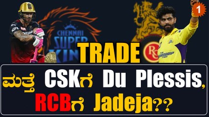 ಫಾಫ್‌ ಡುಪ್ಲೆಸಿಸ್ ಕೈಬಿಟ್ಟು ರವೀಂದ್ರ ಜಡೇಜಾ ಕೈ ಹಿಡಿಯುತ್ತಾ RCB?