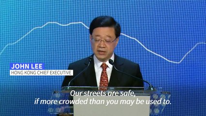'Social disturbance is clearly in the past' says Hong Kong leader