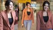 Anjali Arora Returns Mumbai to Celebrate her Birthday, She gets Clicked as She Spotted at Airport
