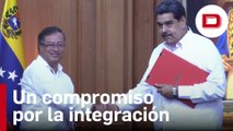 Maduro y Gustavo Petro se comprometen a seguir trabajando hacia la integración total