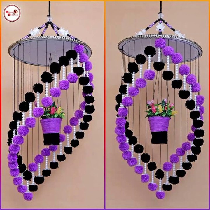 hand made wall decoration ideas | creative art for home decoration | beautiful wall hanging designs