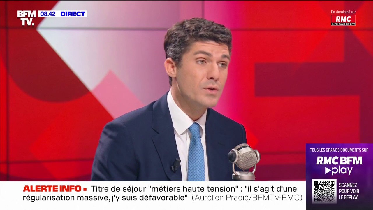 Aurélien Pradié sur les actions militantes écologistes: "Aucune cause ne peut justifier de se comporter comme des délinquants"