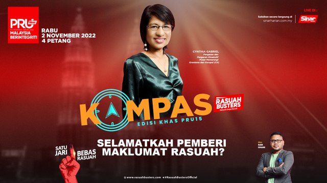 [KOMPAS] Selamatkah pemberi maklumat rasuah?