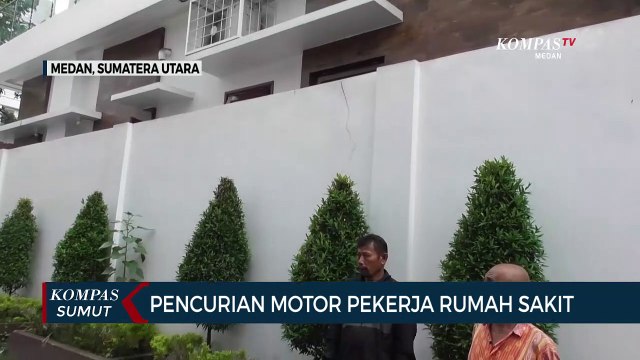 Detik-detik Sepeda Motor Pekerja Rumah Sakit Dibawa Kabur Pencuri