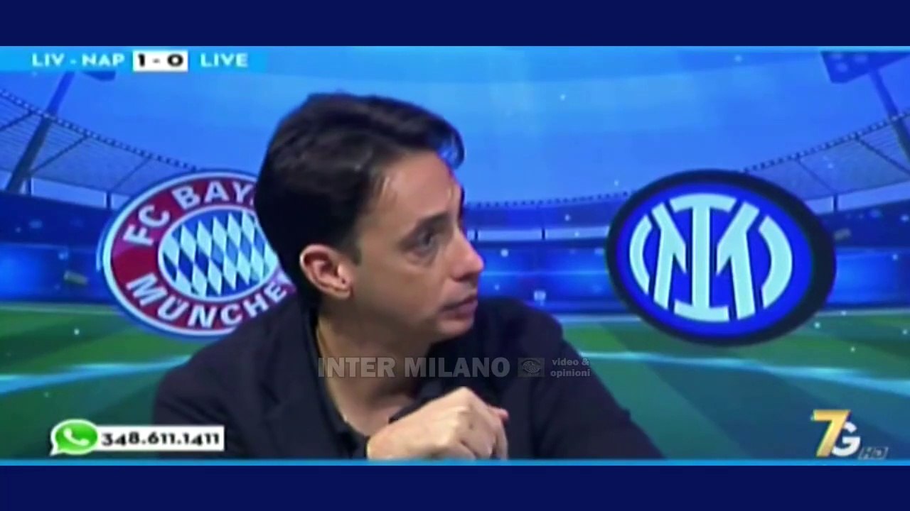 TRAMONTANA: BAYERN PIÙ FORTE, MA BENE L'INTER CON UNA SQUADRA SPERIMENTALE E DOMENICA C'È LA JUVE.