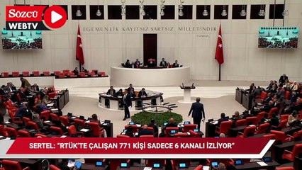 Sertel: RTÜK’te çalışan 771 kişi sadece 6 kanalı izliyor