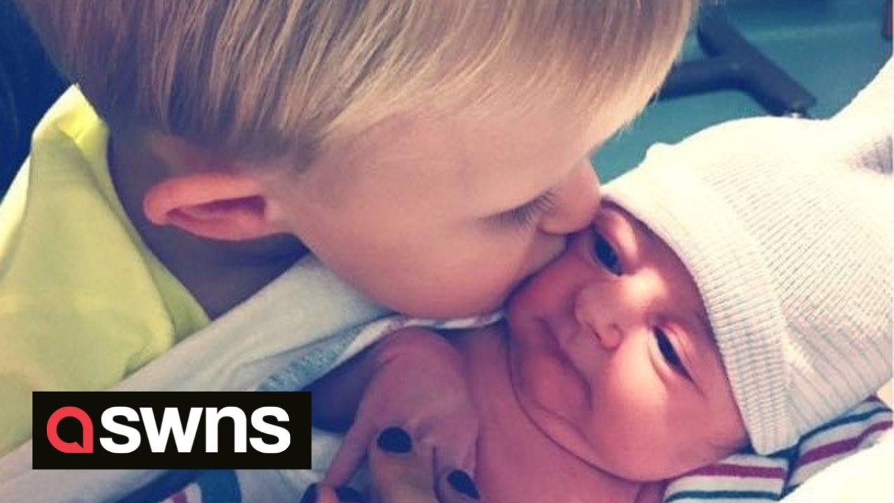 Mum left laughing after her little boy said "I don't care" - when he met his baby sister for the first time