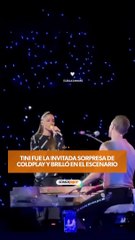 Carne y Hueso por Tini en el show de Coldplay