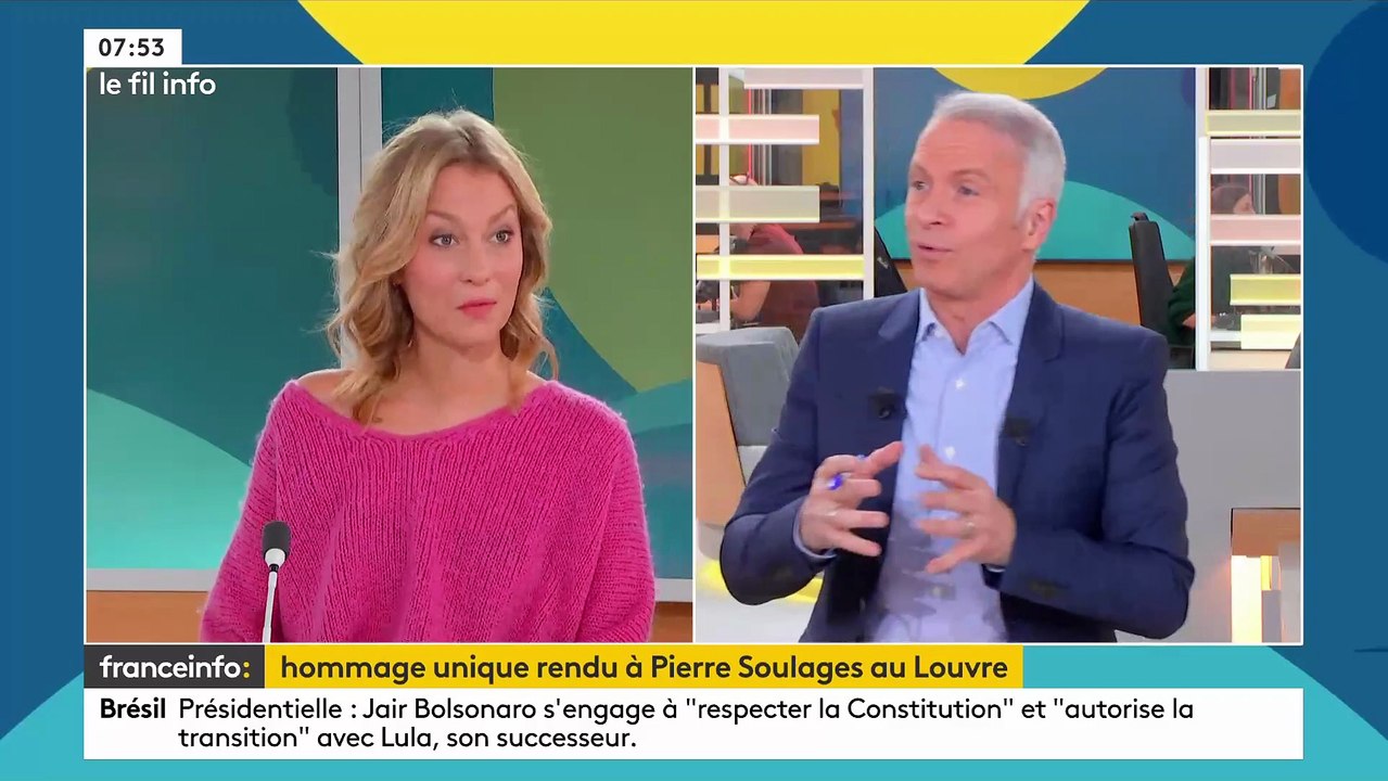 Le peintre français Pierre Soulages recevra cet après-midi un hommage national présidé par Emmanuel Macron dans la cour carrée du Louvre, une semaine après son décès à l'âge de 102 ans - VIDEO