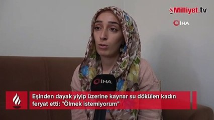 Kahvaltı masasında dehşeti yaşadı! 'Kocam beni canice, diri diri yakmaya çalıştı'