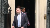 Rishi Sunak departs Downing Street for PMQs