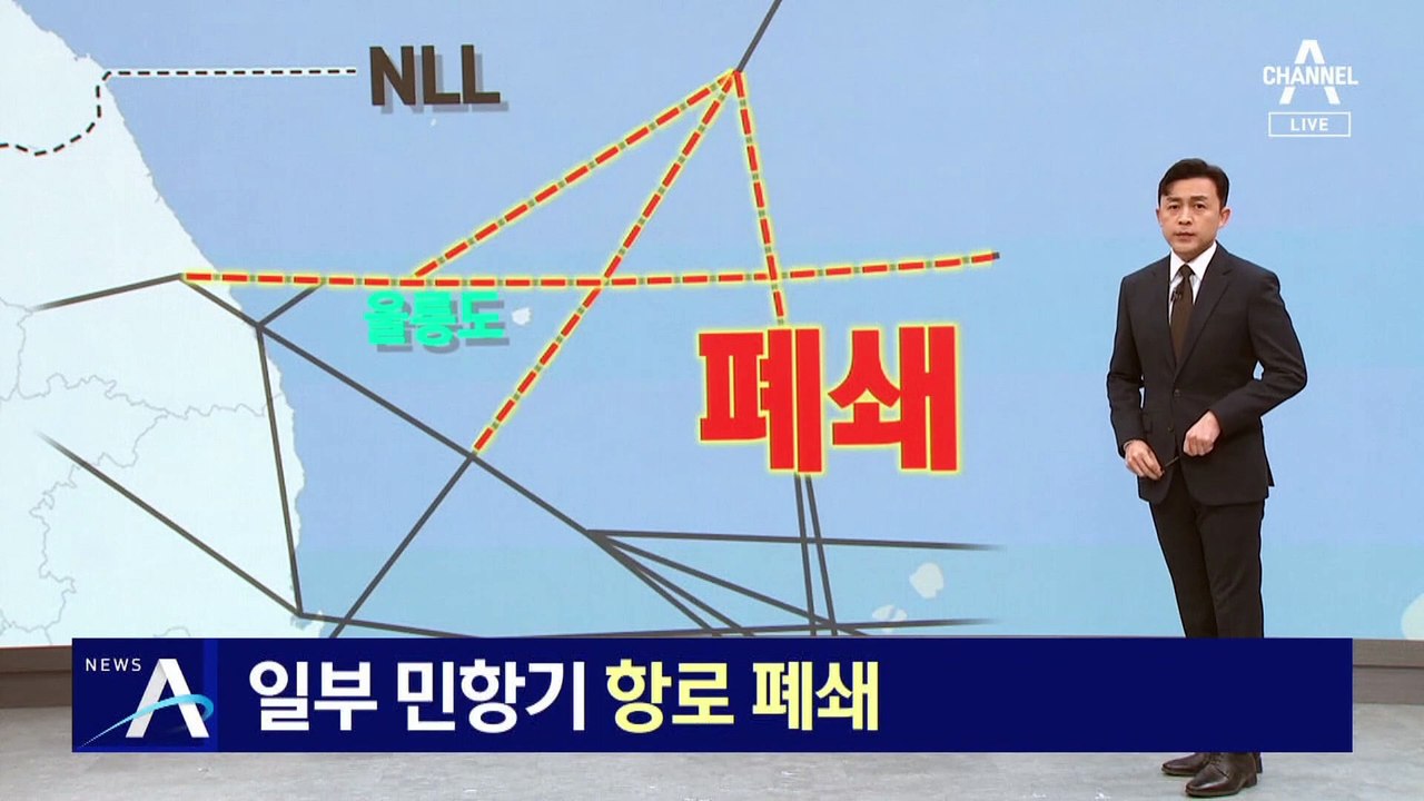 국토부, 일부 민항기 동해 항공로 폐쇄
