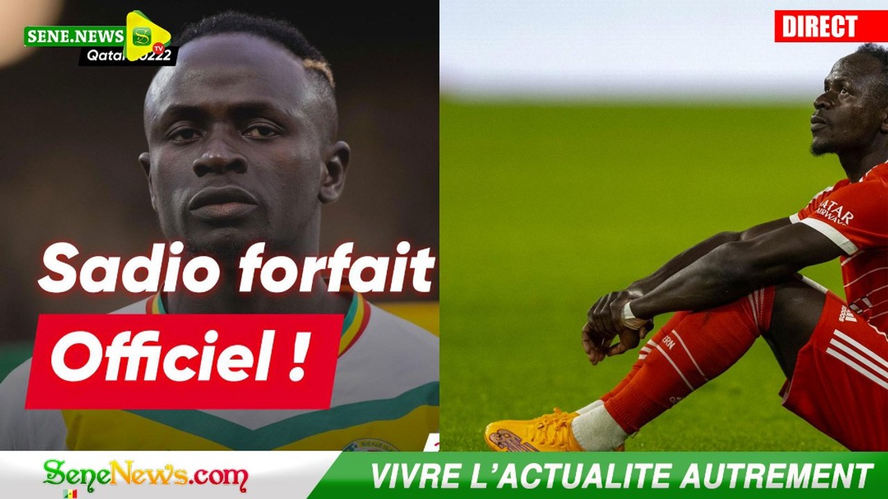 Direct Qatar 2022 : Sadio Mané officiellement forfait, les nouveaux choix de Aliou Cissé