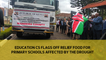 Education CS flags off relief food for primary schools affected by the drought