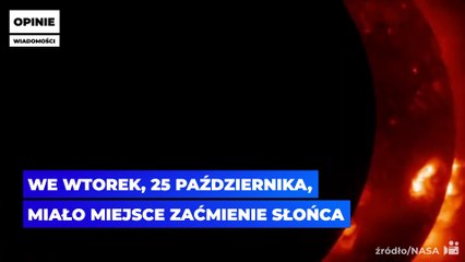Niesamowite ujęcie zaćmienie Słońca z perspektywy kosmosu