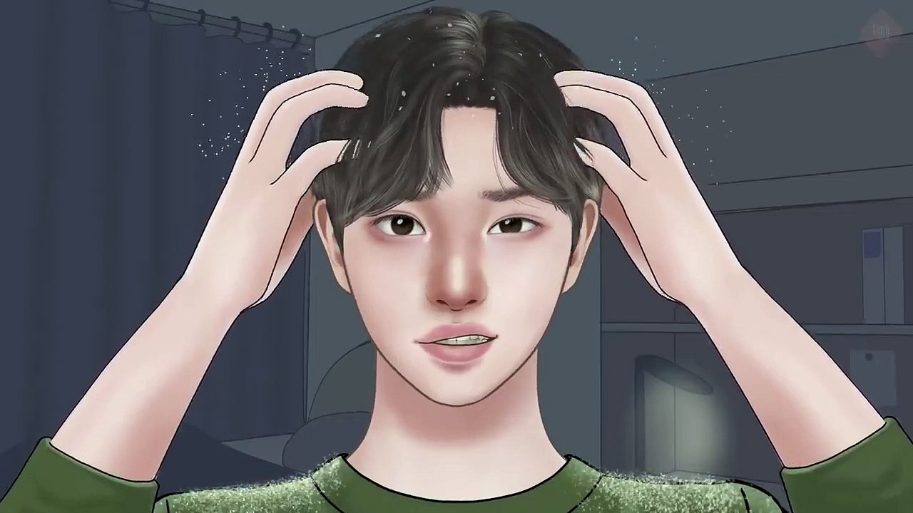 [ASMR] 보기만해도 시원한 대왕 두피각질 제거 애니메이션_Big Flakes Dandruff Scratching Animation