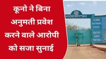 श्योपुर : बिना अनुमति कूनो पार्क में प्रवेश करना युवक को पड़ा भारी, हुई 3 माह की जेल