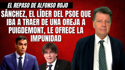 Alfonso Rojo: “Sánchez, que iba a traer de una oreja a Puigdemont, le ofrece la impunidad”