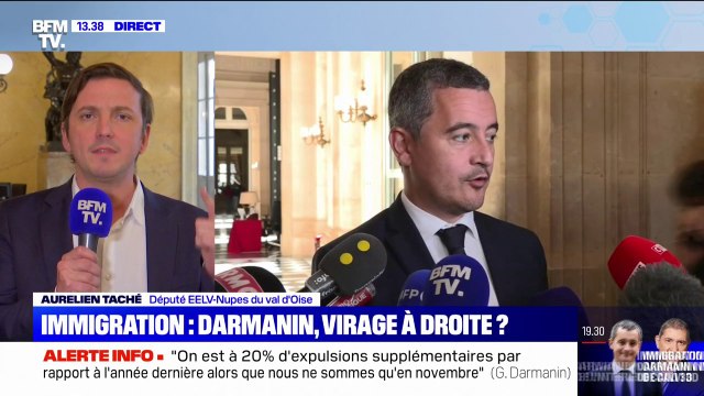 Projet de loi sur l'immigration: Aurélien Taché accuse Gérald Darmanin de vouloir séduire le RN