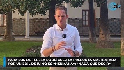 Para los de Teresa Rodríguez la presunta maltratada por un edil de IU no es «hermana»: «Nada que decir»