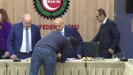 HAK-İŞ Genel Başkanı Arslan, Lübnan CGTL Başkanı El-Asmar'la bir araya geldi