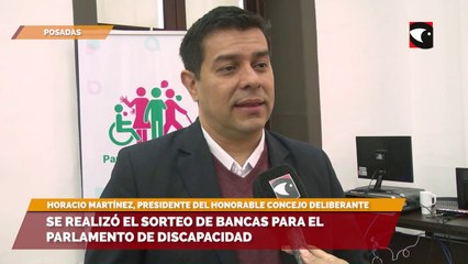 Se realizó el sorteo de bancas para el Parlamento de Discapacidad