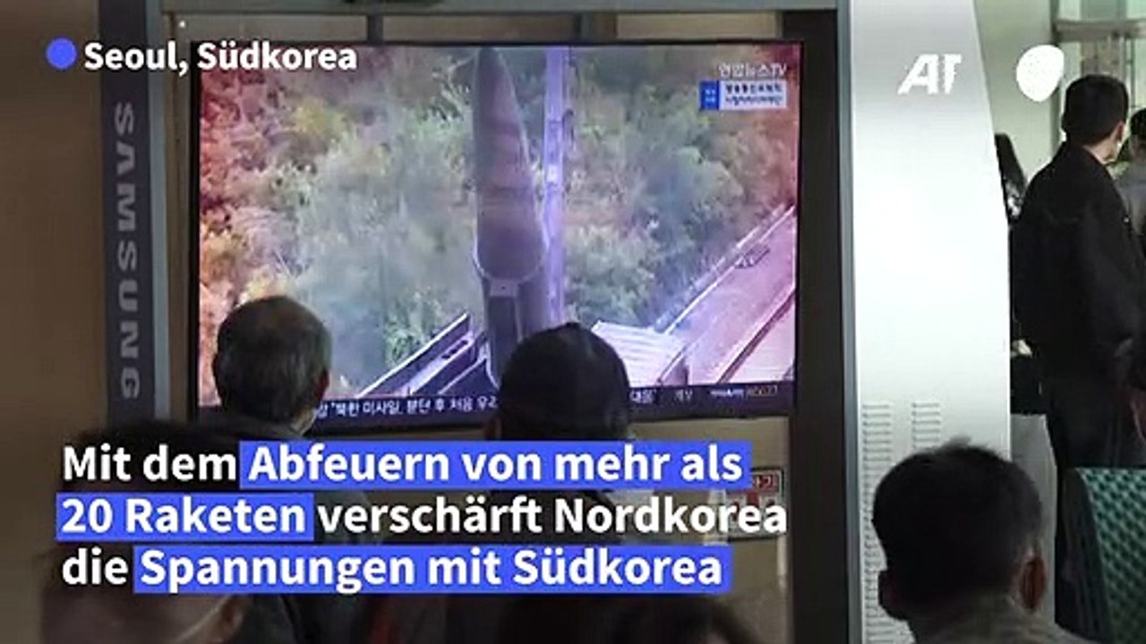 Nordkorea feuert Raketen ab - Südkorea reagiert besorgt