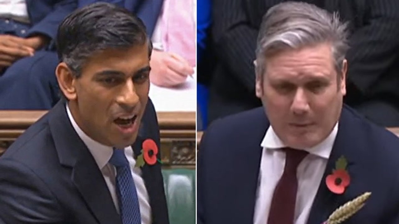 Rishi Sunak and Keir Starmer exchange blows over immigration policy