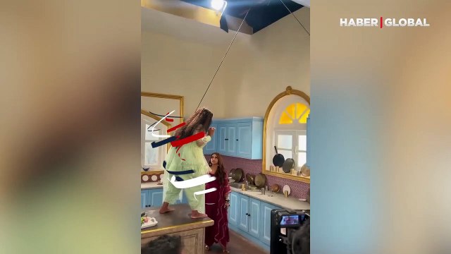 Hint filminin ilginç kamera arkası görüntüleri kahkahaya boğdu