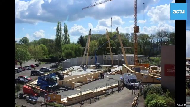 Chapiteau permanent au Mans : le chantier en images