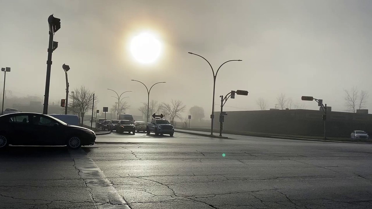 Châteauguay sous le brouillard