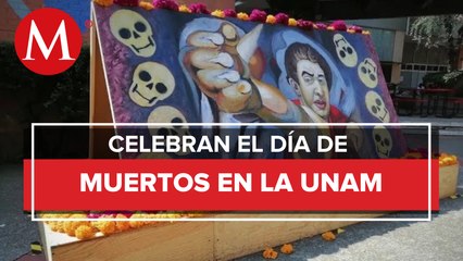 Megaofrenda de la UNAM hace homenaje a muralismo en México