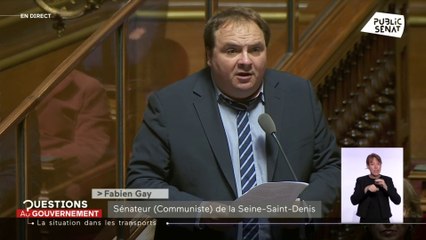Le sénateur Fabien Gay dénonce l'engorgement grandissant des transports en commun