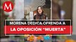 Diputados de Morena dedican ofrenda de Día de Muertos a 'Va por México' y opositores