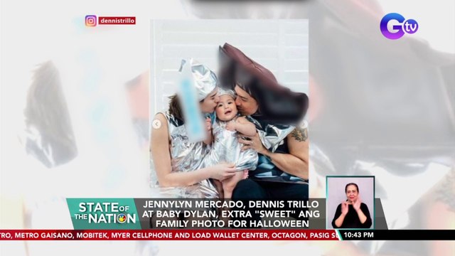 Jennylyn Mercado, Dennis Trillo at Baby Dylan, extra sweet ang family photo for Halloween | SONA