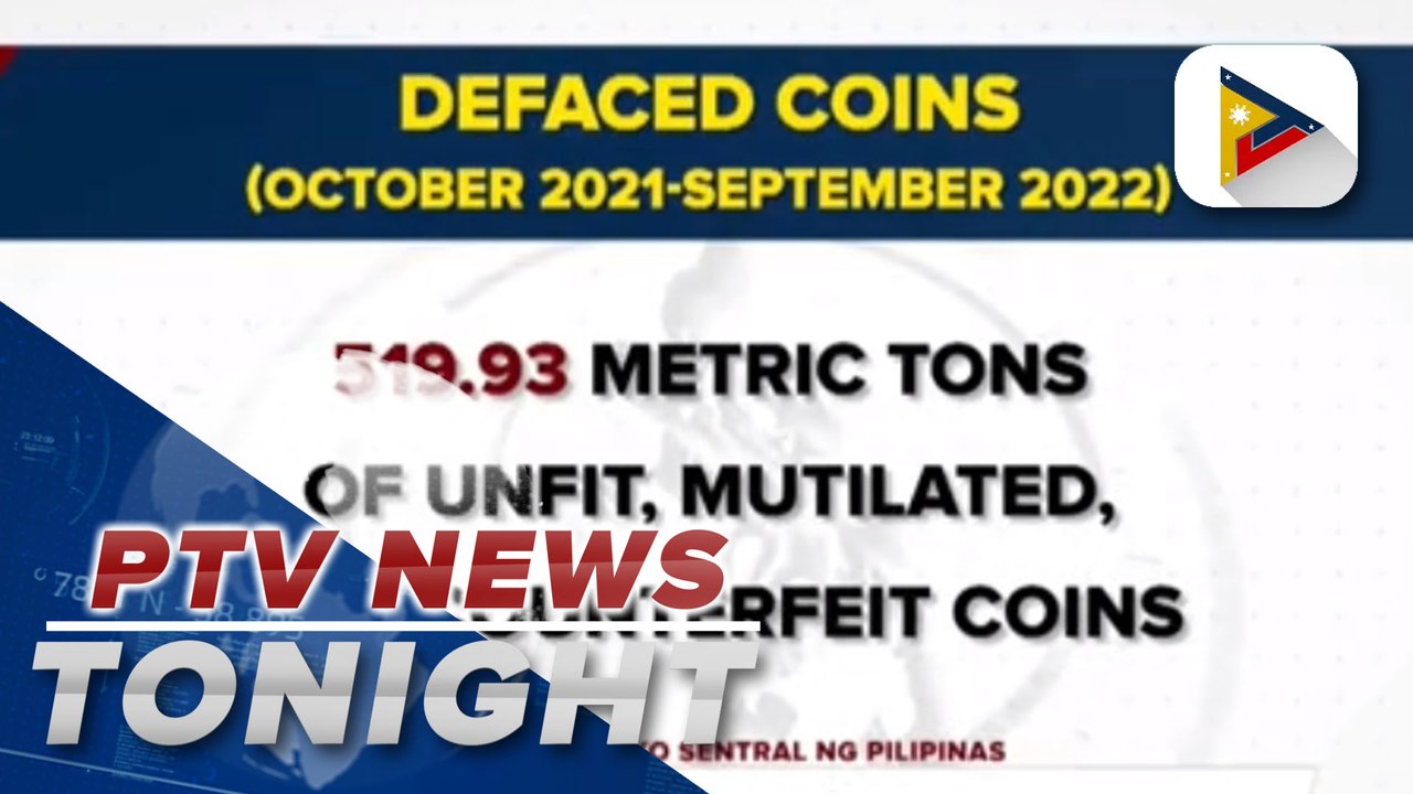 BSP defaces 519.93 metric tons unfit, mutilated coins