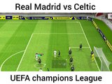 Real Madrid vs Celtic UEFA champions League.