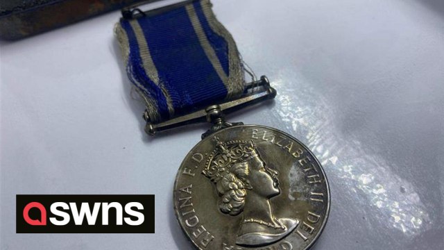 A retired police officer left heartbroken when thieves stole his exemplary service medal was stunned when it was pulled out of a RIVER in a one-in-a-million discovery