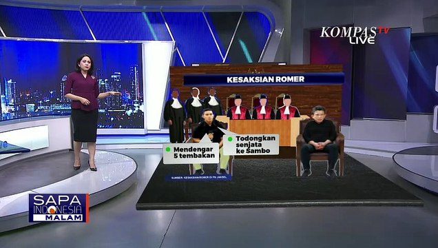 Ungkap Dengar 5 Kali Tembakan, Ajudan Sambo Romer Sempat Todongkan Pistol ke Arah Sambo!