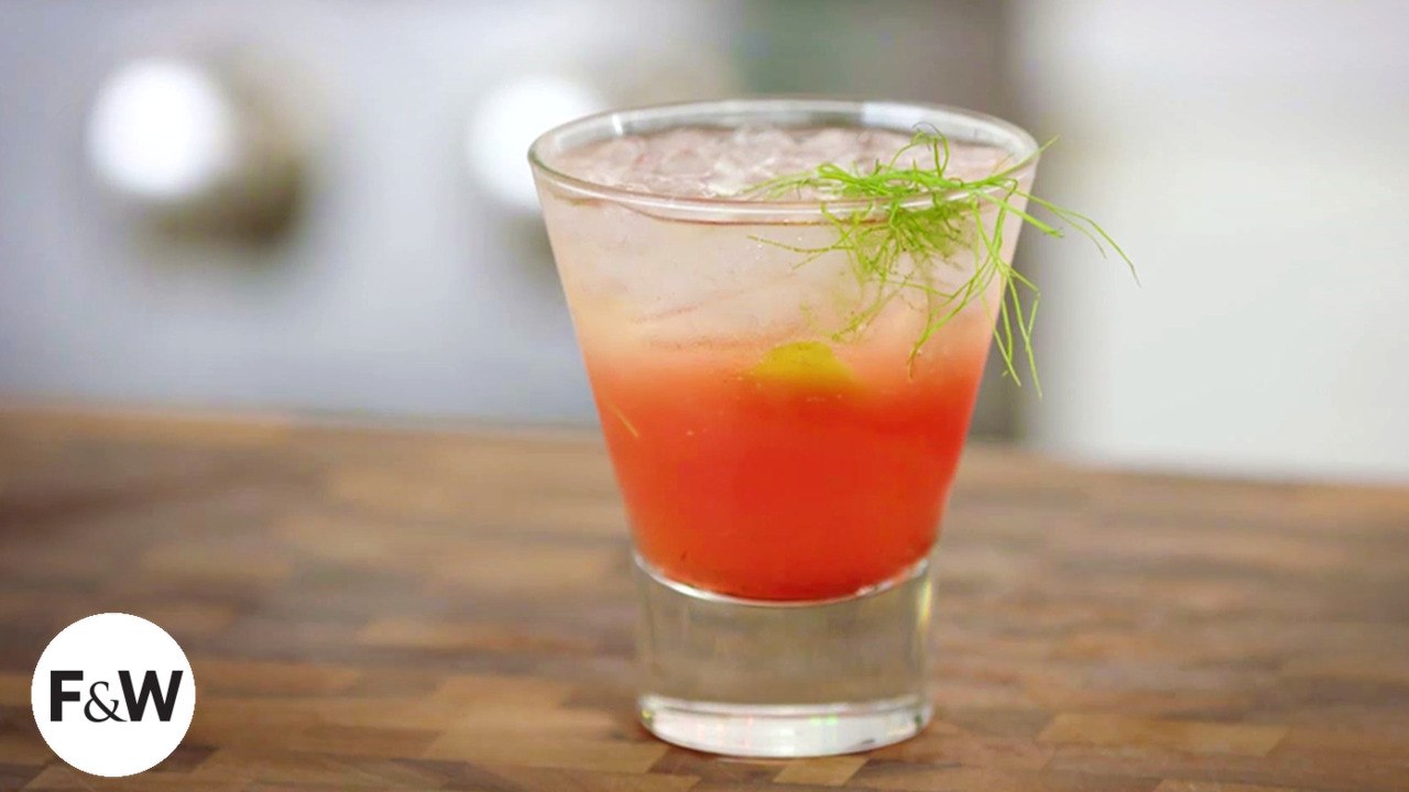How to Make Chef Lucy Simon's Campari-Fennel Aperitif
