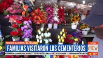 Familias visitan los cementerios a pesar del paro indefinido