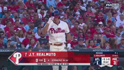 Phillies catcher JT Realmuto has smashed the ball in 2022 Postseason!! (World Series Game 1 Hero)