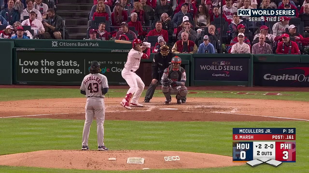 Phillies hit TWO more home runs! Now have THREE in 2 innings! (Alec Bohm, Brandon Marsh go deep)