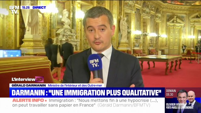 Gérald Darmanin sur l'immigration: On est méchant avec les délinquants, mais gentil avec les gentils