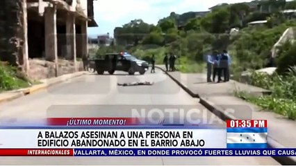 Frente a casa abandonada matan a hombre en el Barrio Abajo de #Tegucigalpa