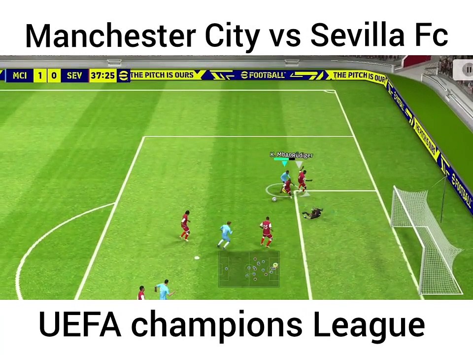 Manchester City vs Sevilla Fc UEFA champions League.