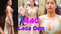 Aag Laga Degi Janhvi Kapoor Looking Absolutely Stunningin Golden Outfit ||