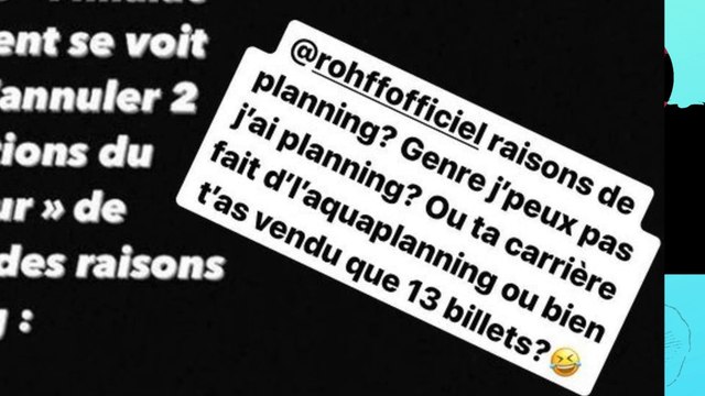 BOOBA se moque de ROHFF pour ses ANNULATIONS DE CONCERT !!!