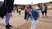 Watch stunning drone footage of adoptive families creating a giant octopus on Roker Beach in Sunderland